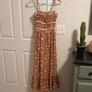 Sincerely Jules Terracotta Smocked Dress